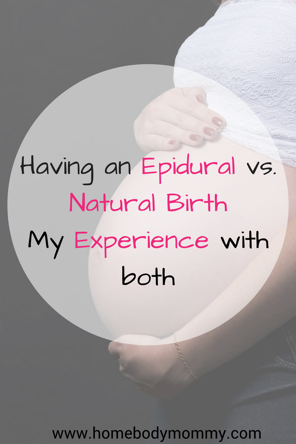 Deciding on an epidural vs natural birth? Research each option before deciding.