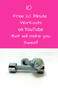 A list of free ten 20-minute workouts on YouTube that will help you fit exercise into your busy schedule. All while in the comfort of your own home.