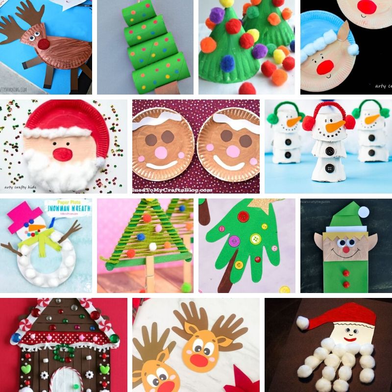 Here is a round-up of 25 fun Christmas crafts for kids to make. Take time out during this busy holiday season and sit down with your kids to have fun together and make some crafts. 