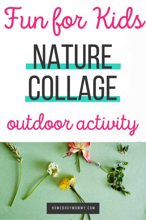 A fun nature collage is an entertaining activity for kids. It's a way to get kids outdoors and active. This activity gives your kids a reason to go outside and get moving.